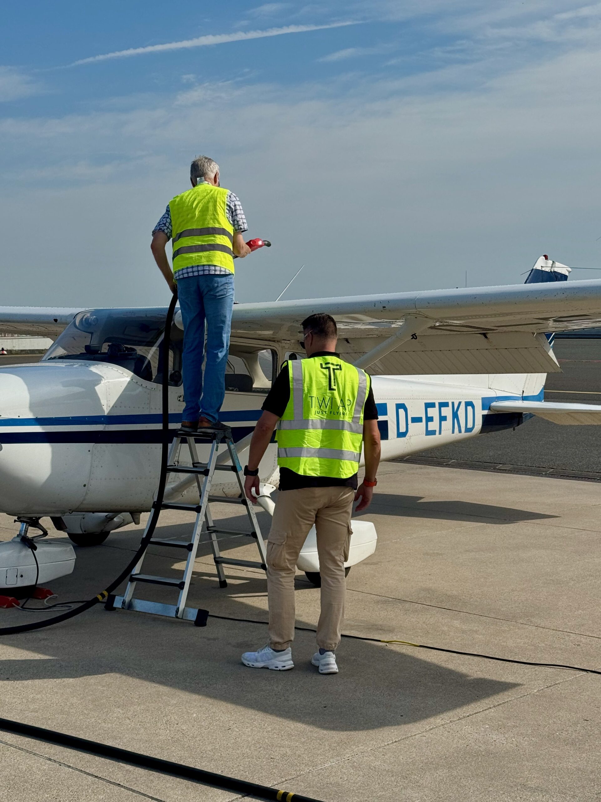 TiWi Air Sicherheits- und Flugvorbereitung an der Cessna